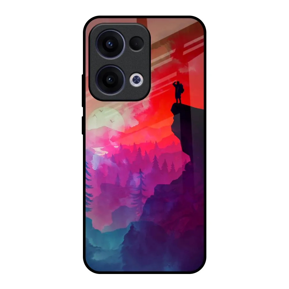 Rugged Look Handy Use Dream So High Glass Case For Oppo Reno13 5G