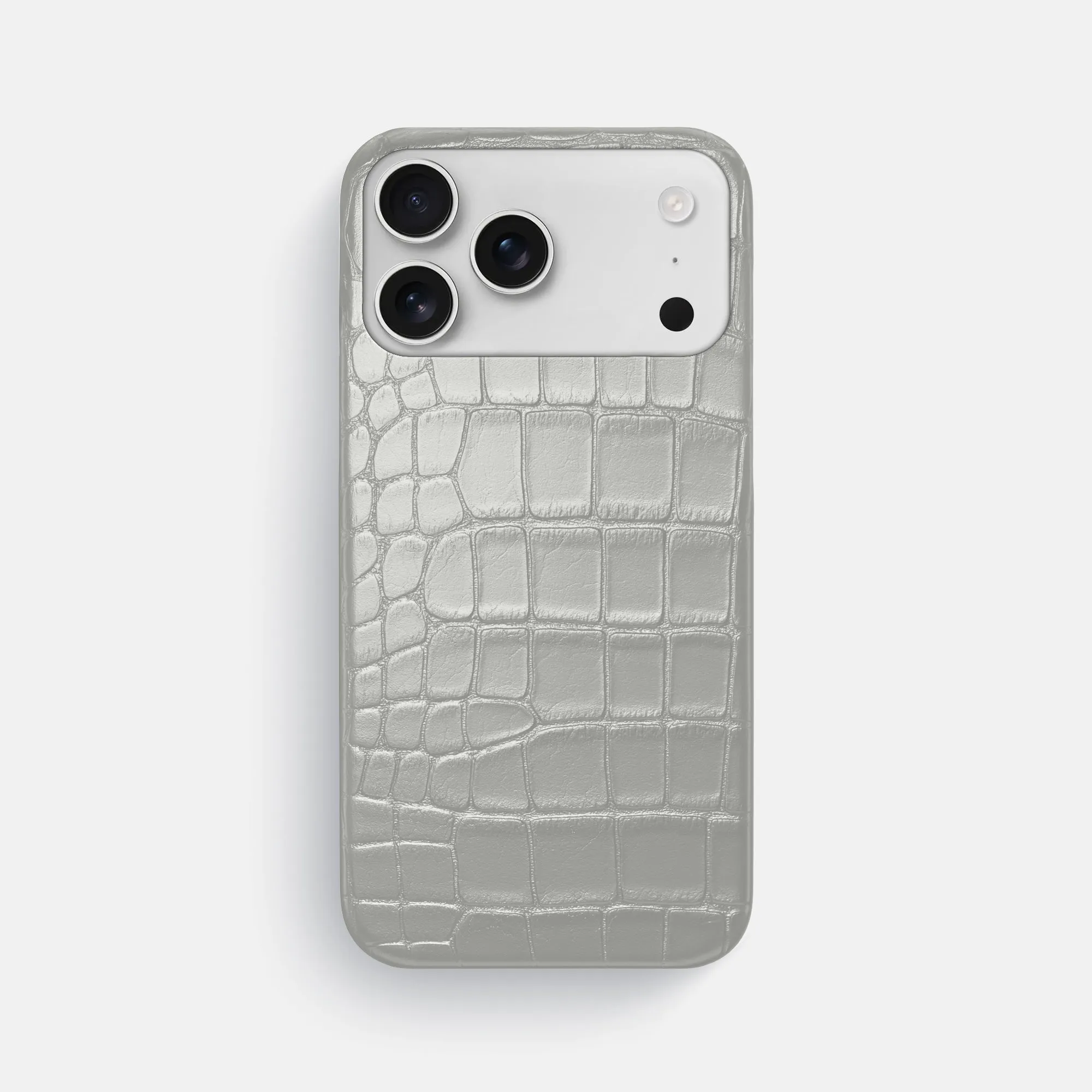 Slim Case For iPhone 17 Pro Max In Metallic Alligator Protective Lining