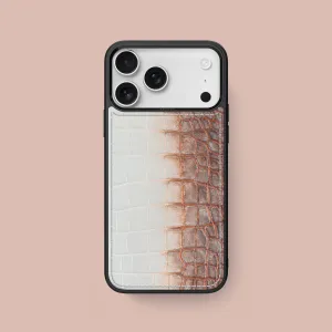 Ergonomic Texture Sport Case 1/1 African For iPhone 17 Pro Max In Himalayan Crocodile