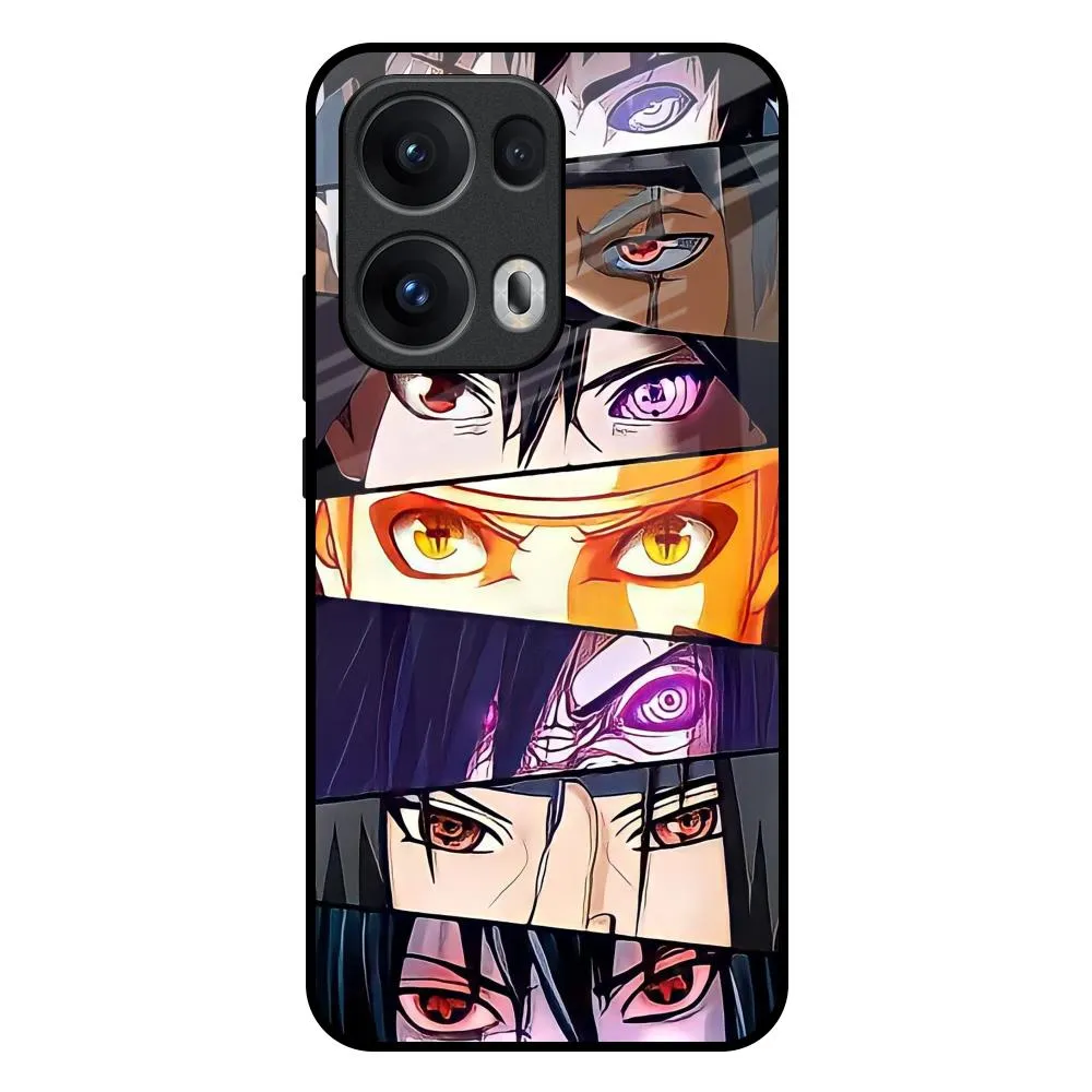 Anime Eyes Glass Case for Oppo Reno13 Pro 5G Comfort Texture Layer Flexible Texture