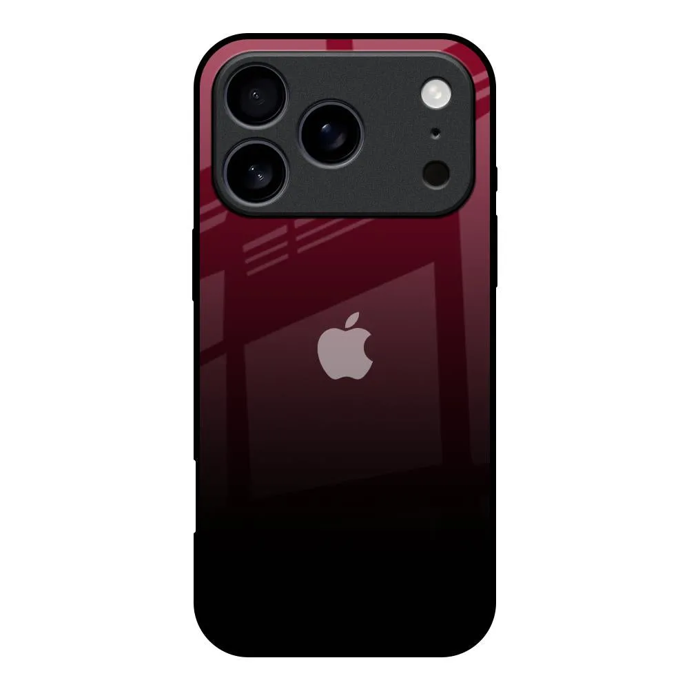 Daily Carry Gloss Texture Wine Red Glass Case For iPhone 17 Pro