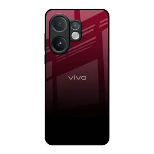 Wine Red Glass Case For Vivo V60 5G Stylish Detailing