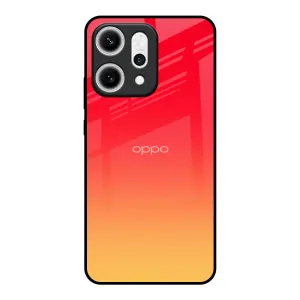 Classic Finish Clear Texture Sunbathed Glass case for Oppo Reno14 5G