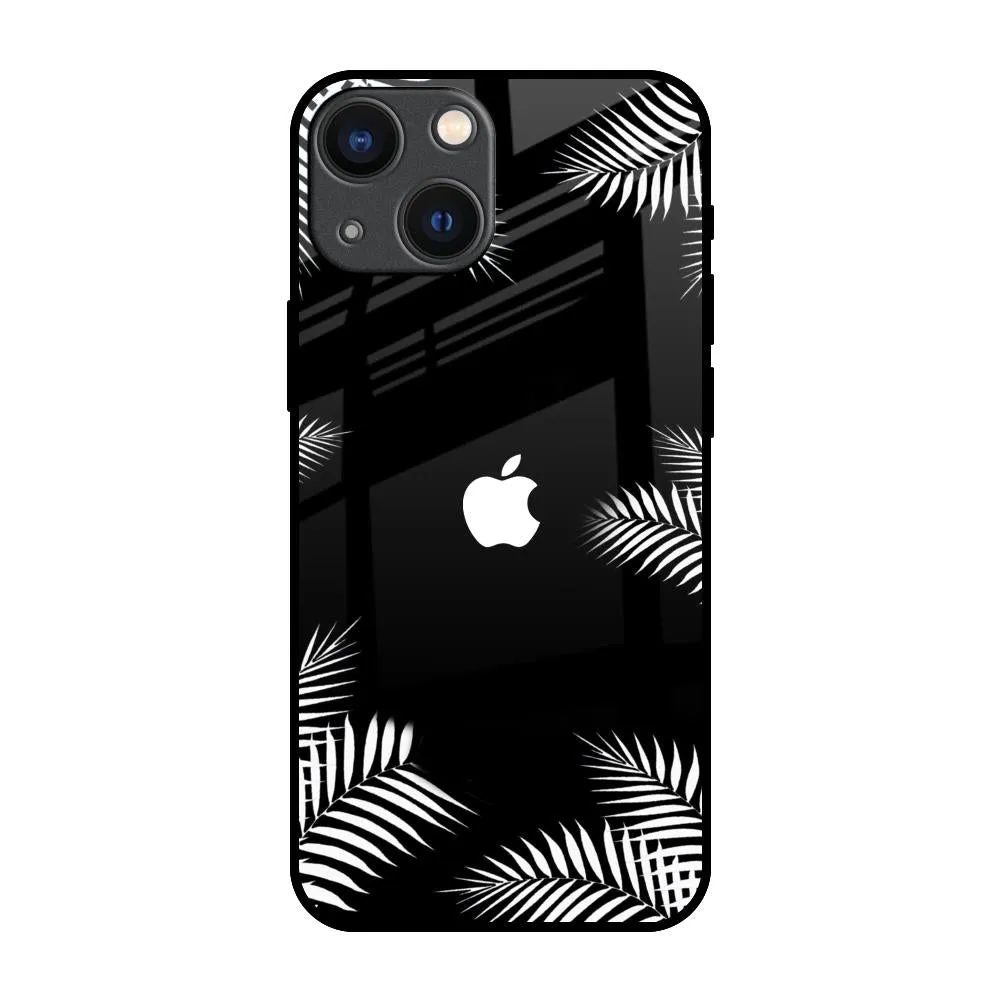Zealand Fern Design Glass Case For iPhone 14 Plus Smooth Fit